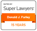 Rated By Super Lawyers | Donald J. Farley | 15 Years